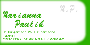 marianna paulik business card